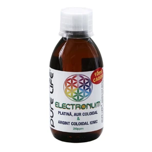 Колоїдний розчин Pure Life Elektronum Solutie coloidala Platina+Aur+Argint, 20 ppm, 240 мл