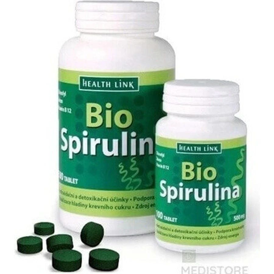 Health Link SPIRULINA BIO 1×100 тбл, спіруліна: ціни та характеристики