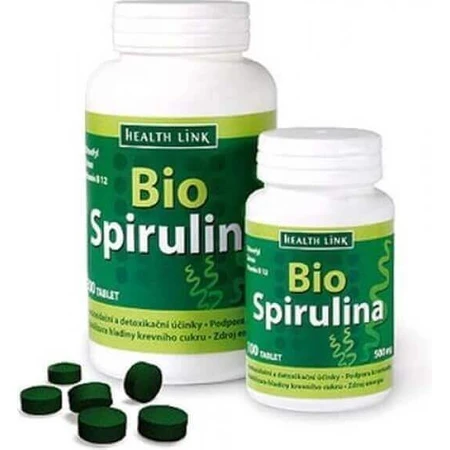 Health Link SPIRULINA BIO 1×100 тбл, спіруліна: ціни та характеристики