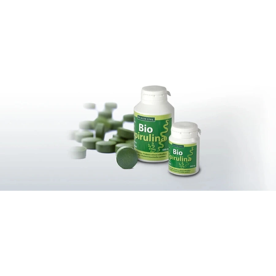 Health Link SPIRULINA BIO 1×100 тбл, спіруліна: ціни та характеристики