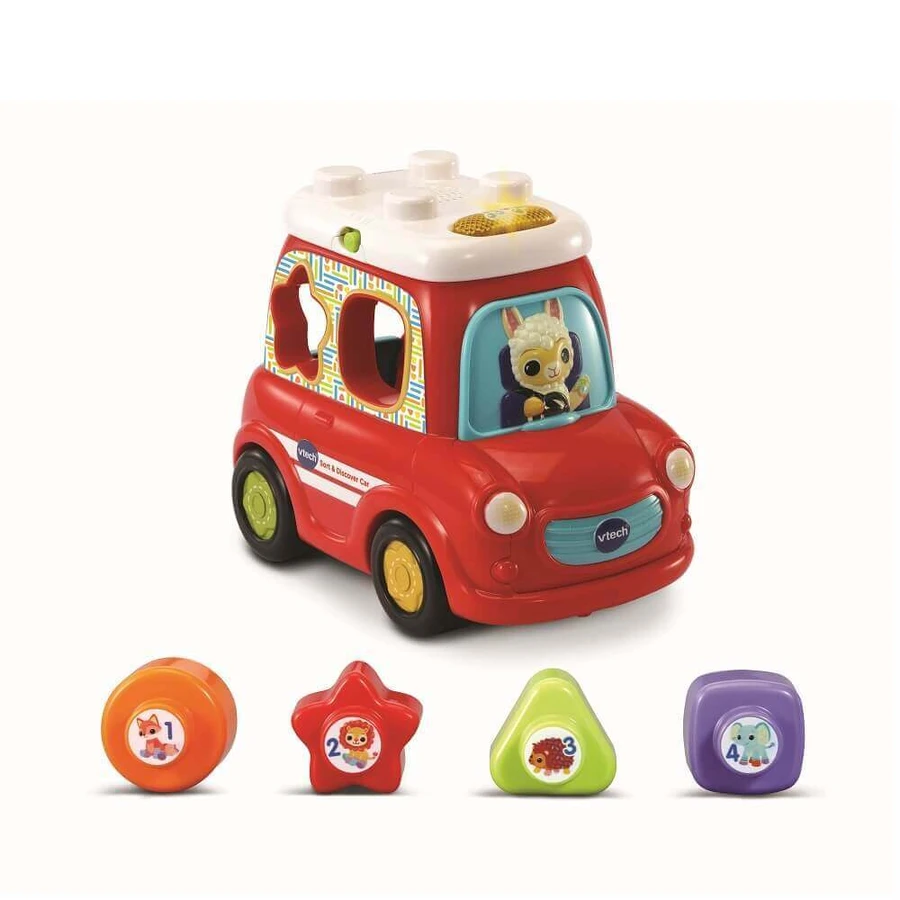 Минивэн с животными и геометрическими фигурами, 1-5 лет, Vtech Toodler: цены и характеристики