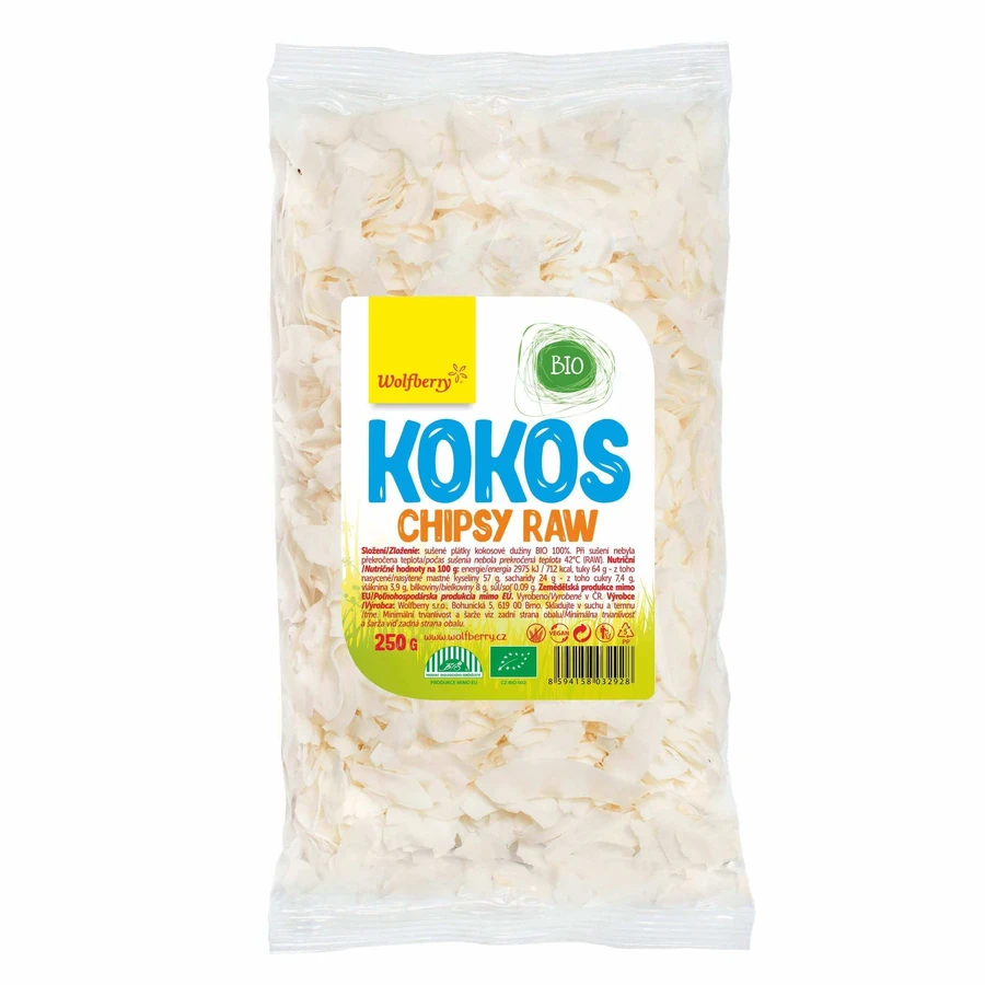 Wolfberry Organic Coconut chips 250 г: цены и характеристики