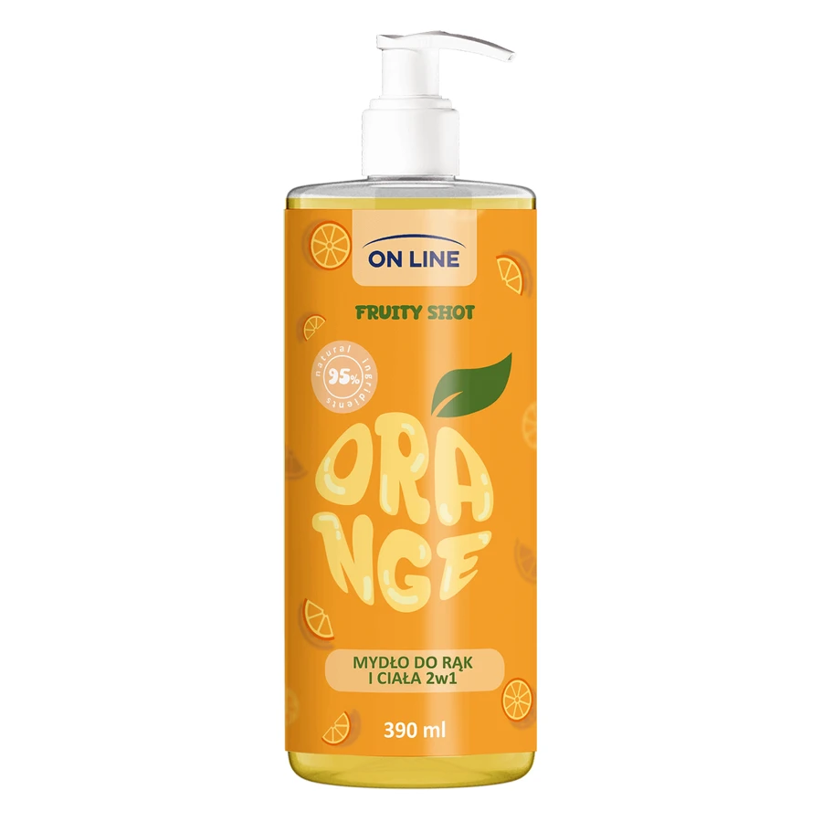 On Line Fruity Shot Orange, жидкое мыло, 390 мл: цены и характеристики