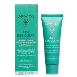 Матирующий крем Just Bee Clear Anti-Acne, 40 мл, Apivita