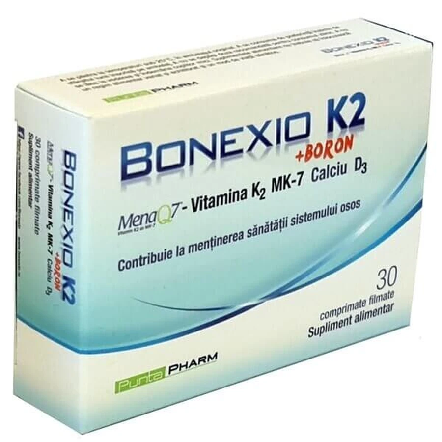 Bonexio K2 + бор для восстановления костей, 30 таблеток, Health Advisors: цены и характеристики