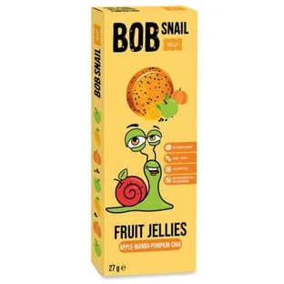 Натуральне желе з яблука, манго, гарбуза та чіа, 27 г, Bob Snail