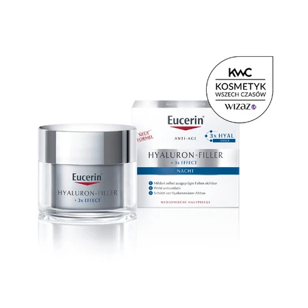 Eucerin Hyaluron-Filler, ночной крем против морщин с гиалуроновой кислотой, 50 мл: цены и характеристики