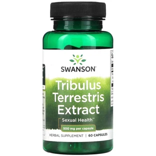 Трибулус террестрис Swanson Full Tribulus Terrestris Extract, 500 мг, 60 капсул