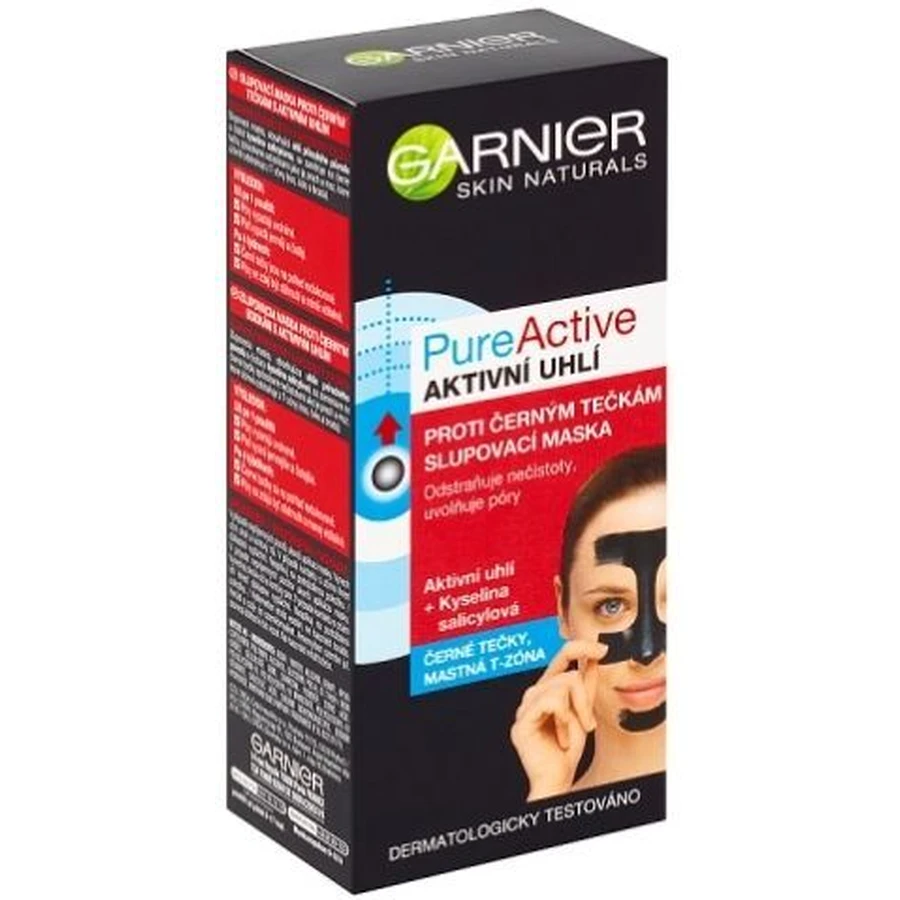 Garnier PureActive Charcoal Пілінг-маска проти чорних крапок з активованим вугіллям 50 мл: ціни та характеристики