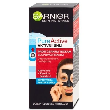 Garnier PureActive Charcoal Пілінг-маска проти чорних крапок з активованим вугіллям 50 мл: ціни та характеристики