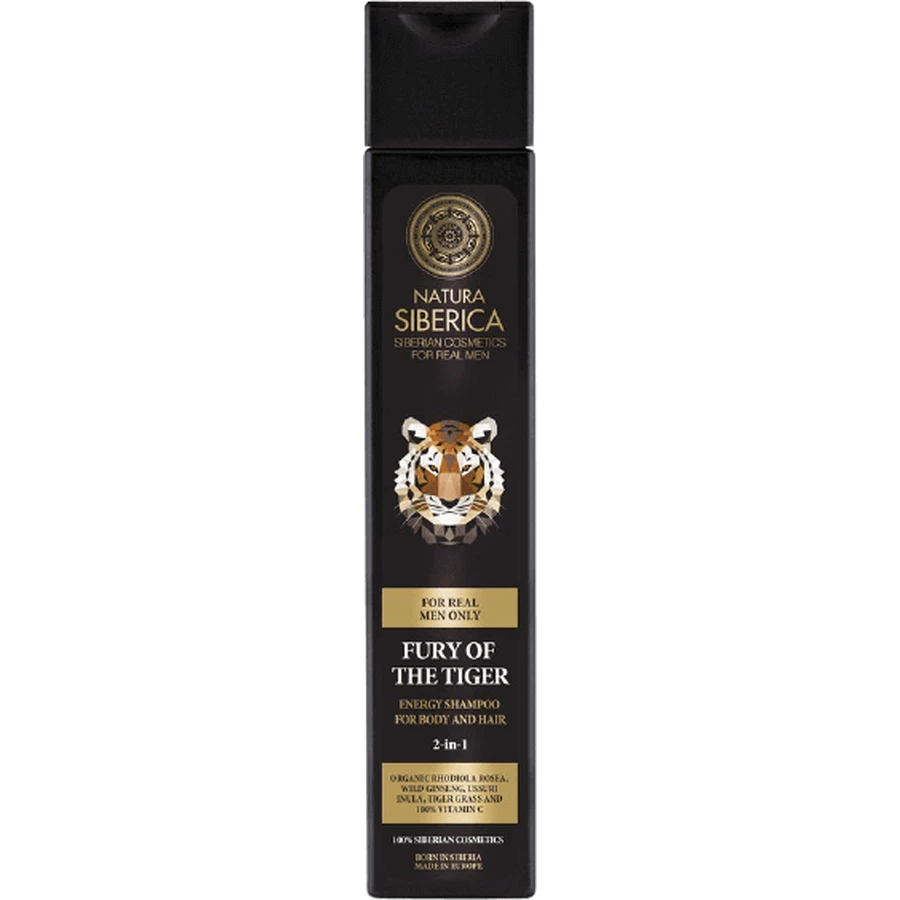 Шампунь-гель для волос и тела Natura Siberica Men Fury of the Tiger 2 в 1, энергетический, 250 мл: цены и характеристики