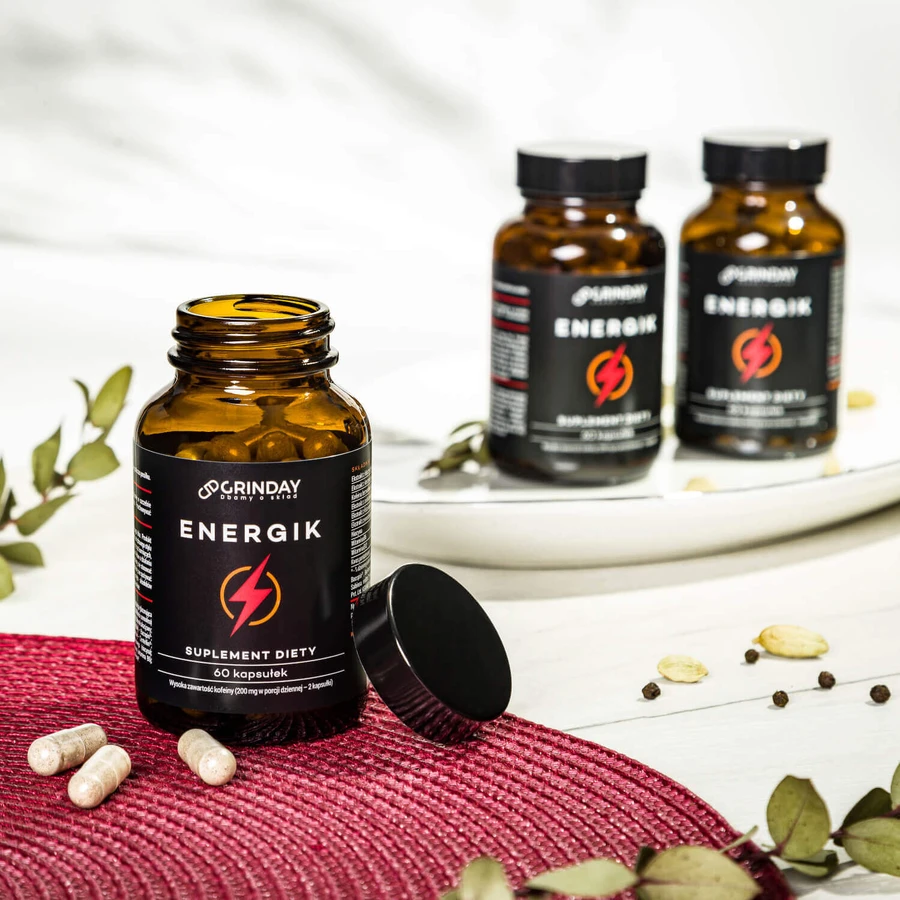 Grinday Energik, натуральний енергетик, 60 капсул: ціни та характеристики