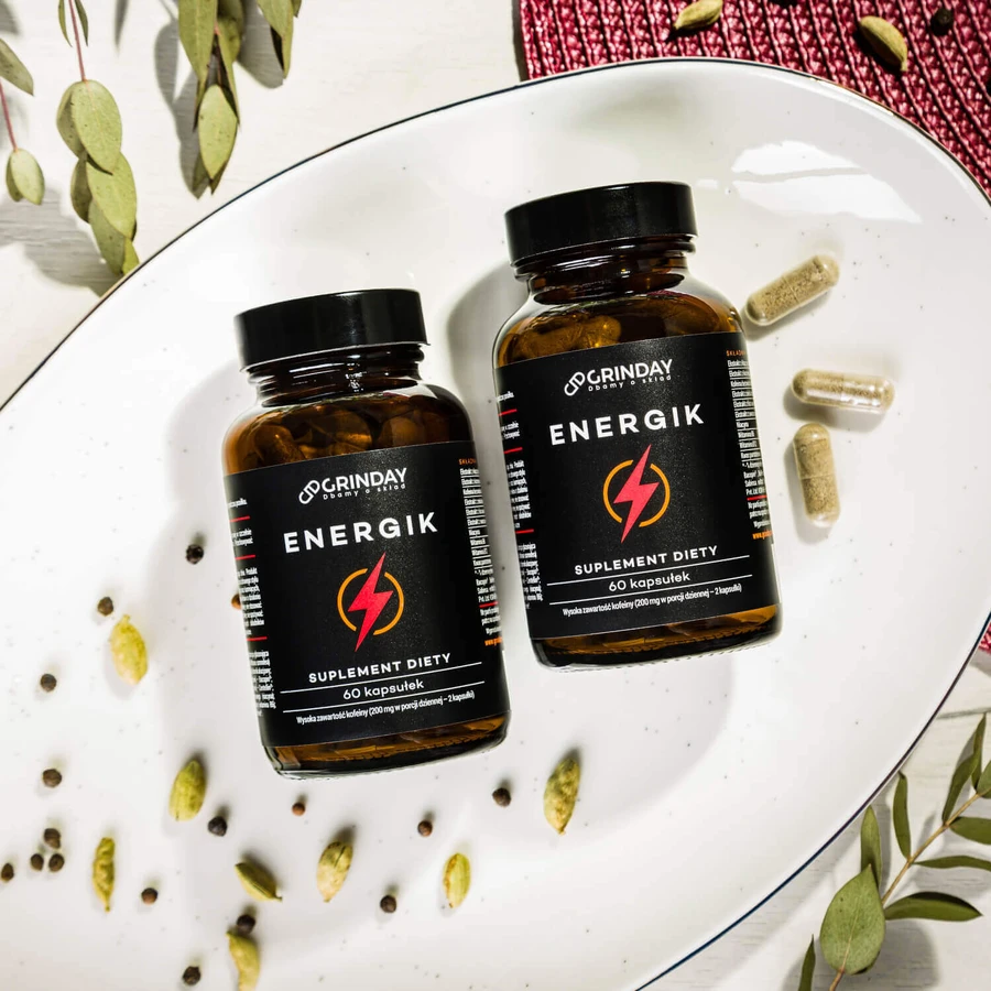 Grinday Energik, натуральний енергетик, 60 капсул: ціни та характеристики
