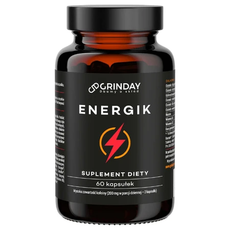 Grinday Energik, натуральний енергетик, 60 капсул: ціни та характеристики