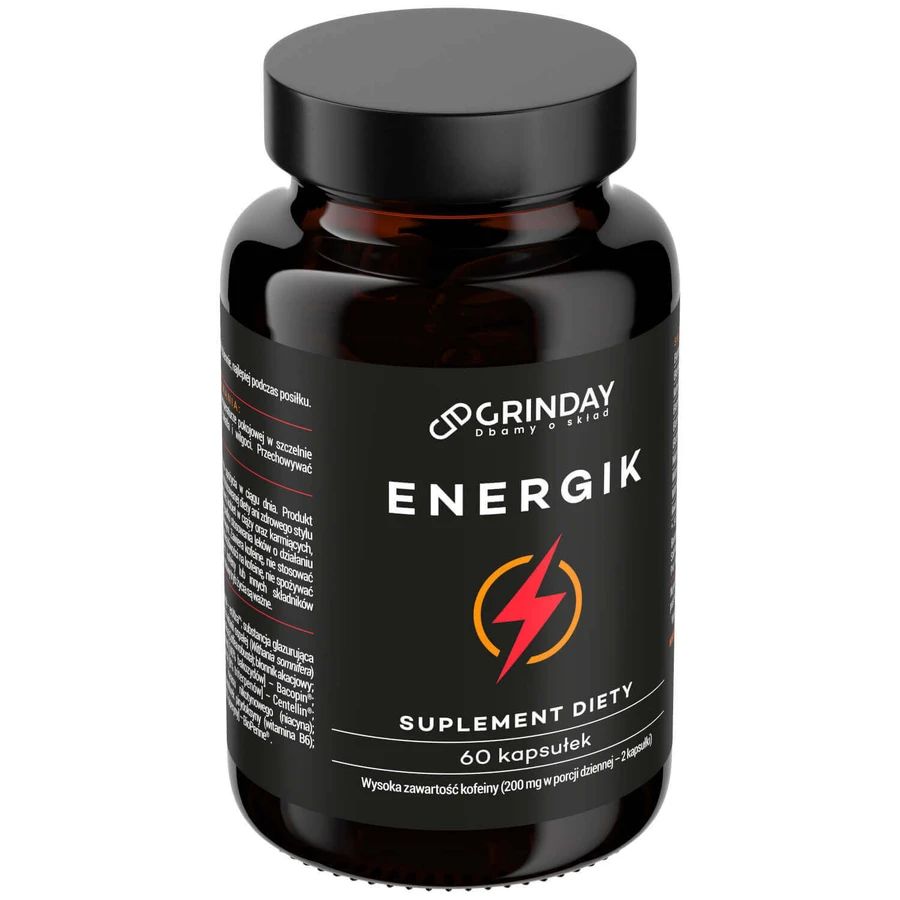 Grinday Energik, натуральний енергетик, 60 капсул: ціни та характеристики
