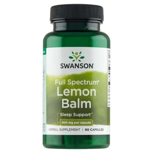 Swanson Full Spectrum Lemon Balm, мелисса, 60 капсул