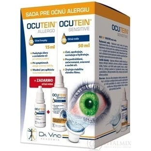 Очні краплі OCUTEIN ALLERGO 15 мл + очна рідина 50 мл БЕЗКОШТОВНО 1×15 + 50 мл, набір для лікування алергії очей