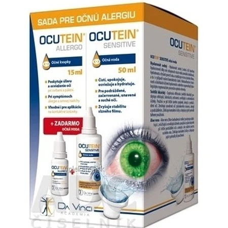 Очні краплі OCUTEIN ALLERGO 15 мл + очна рідина 50 мл БЕЗКОШТОВНО 1×15 + 50 мл, набір для лікування алергії очей: ціни та характеристики