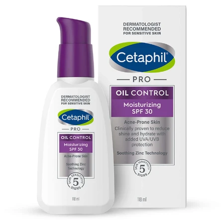Cetaphil PRO Oil Control, зволожуючий і матуючий крем, шкіра, схильна до акне, SPF 30, 118 мл: ціни та характеристики