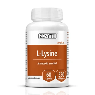 L-лізин 550 мг, 60 капсул, Zenyth