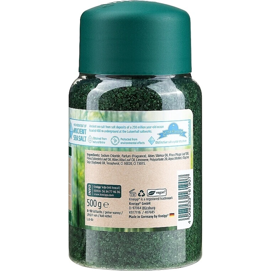 Kneipp Mindful Forest Йод и сосна, кристаллы минеральной соли для ванн, 500 г: цены и характеристики