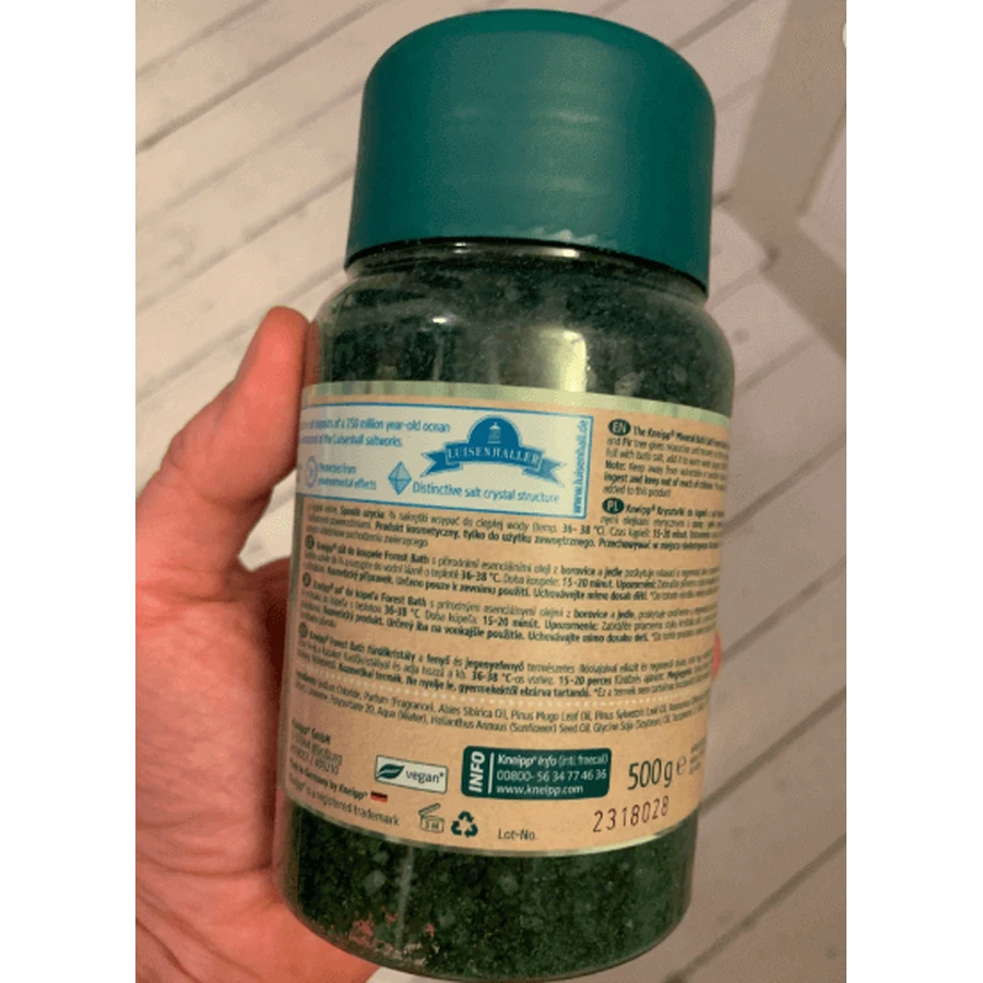Kneipp Mindful Forest Йод и сосна, кристаллы минеральной соли для ванн, 500 г: цены и характеристики