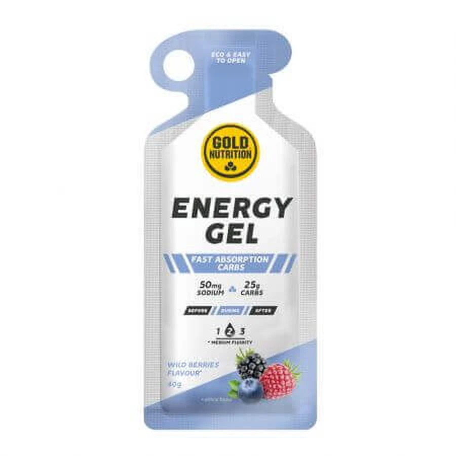Энергетический гель с ягодным вкусом Energy, 40 г, Gold Nutrition: цены и характеристики