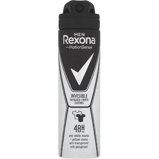 Чоловічий дезодорант Rexona Невидимий чорний+білий 150 мл