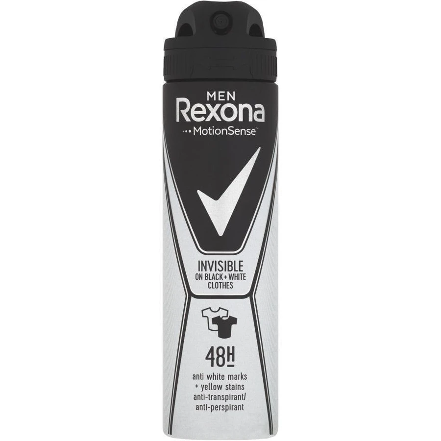 Чоловічий дезодорант Rexona Невидимий чорний+білий 150 мл: ціни та характеристики