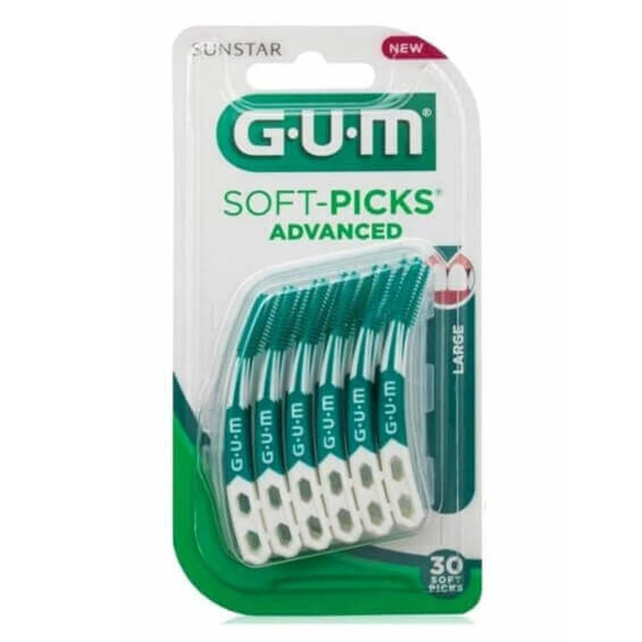 Межзубные щетки Soft-Picks Advanced Large, 30 штук, Sunstar Gum: цены и характеристики