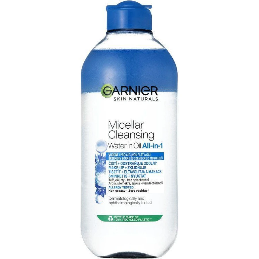 Garnier Skin Naturals Очищуюча двофазна міцелярна вода для чутливої шкіри, 400 мл: ціни та характеристики