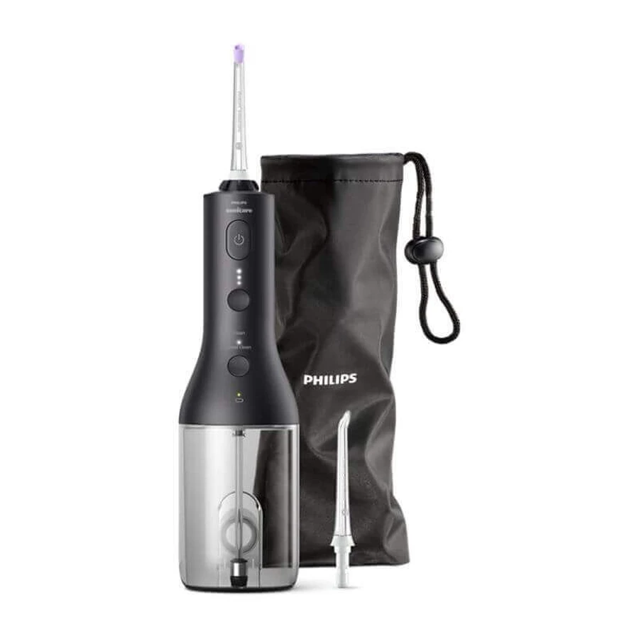 Портативний іригатор Philips Sonicare HX3826/33, чорний: ціни та характеристики