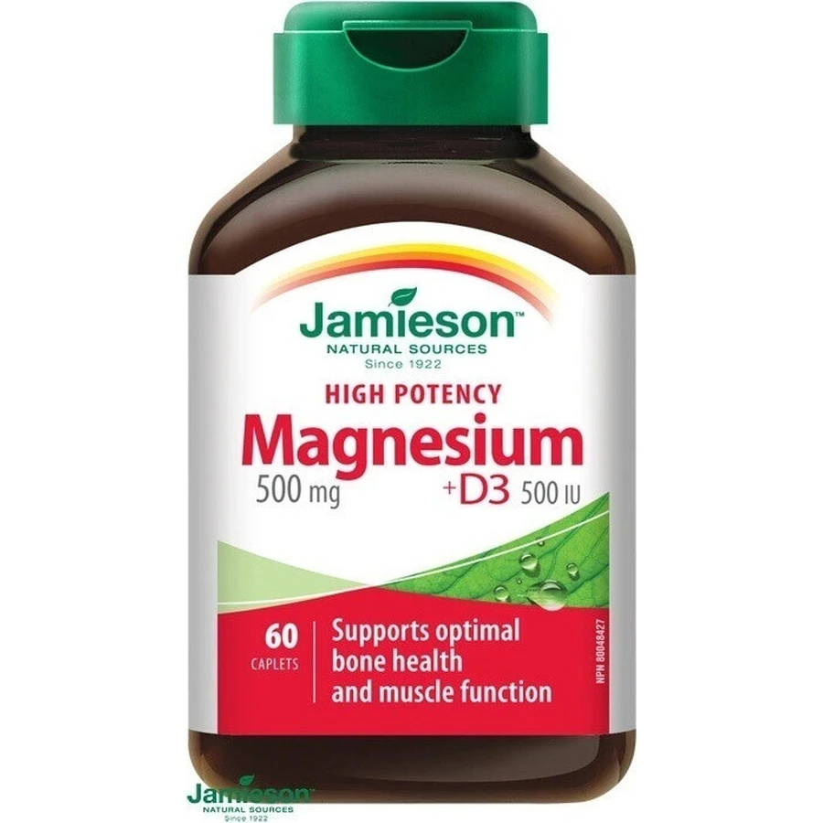 JAMIESON HORIK 500 mg WITH VITAMIN D3 500 IU 1×60 tbl, пищевая добавка: цены и характеристики