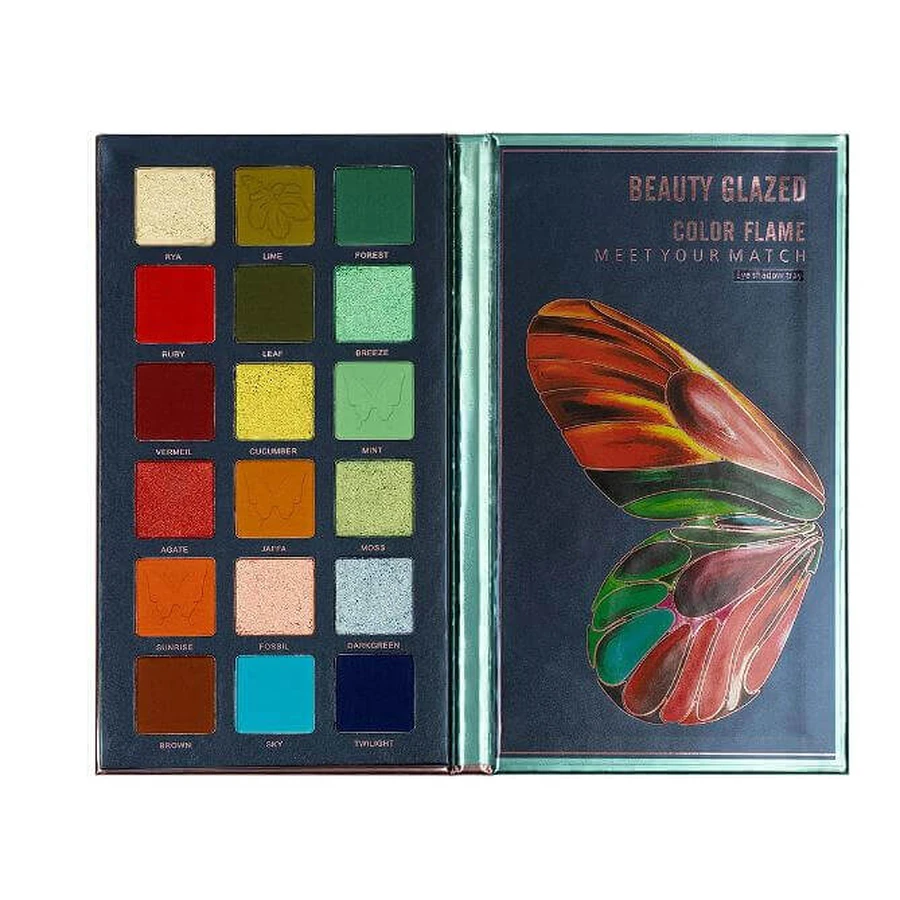 Набір тіней для макіяжу очей, Beauty Glazed, колір полум'я, B111: ціни та характеристики