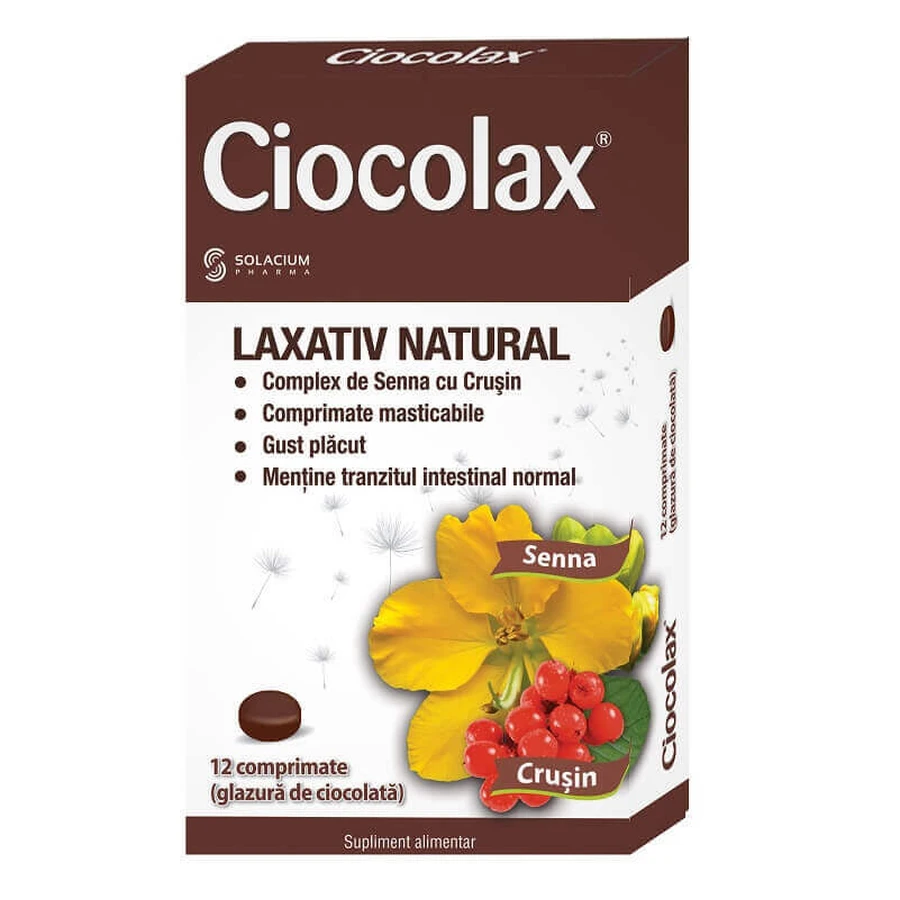 Ciocolax натуральне проносне, 12 таблеток: ціни та характеристики