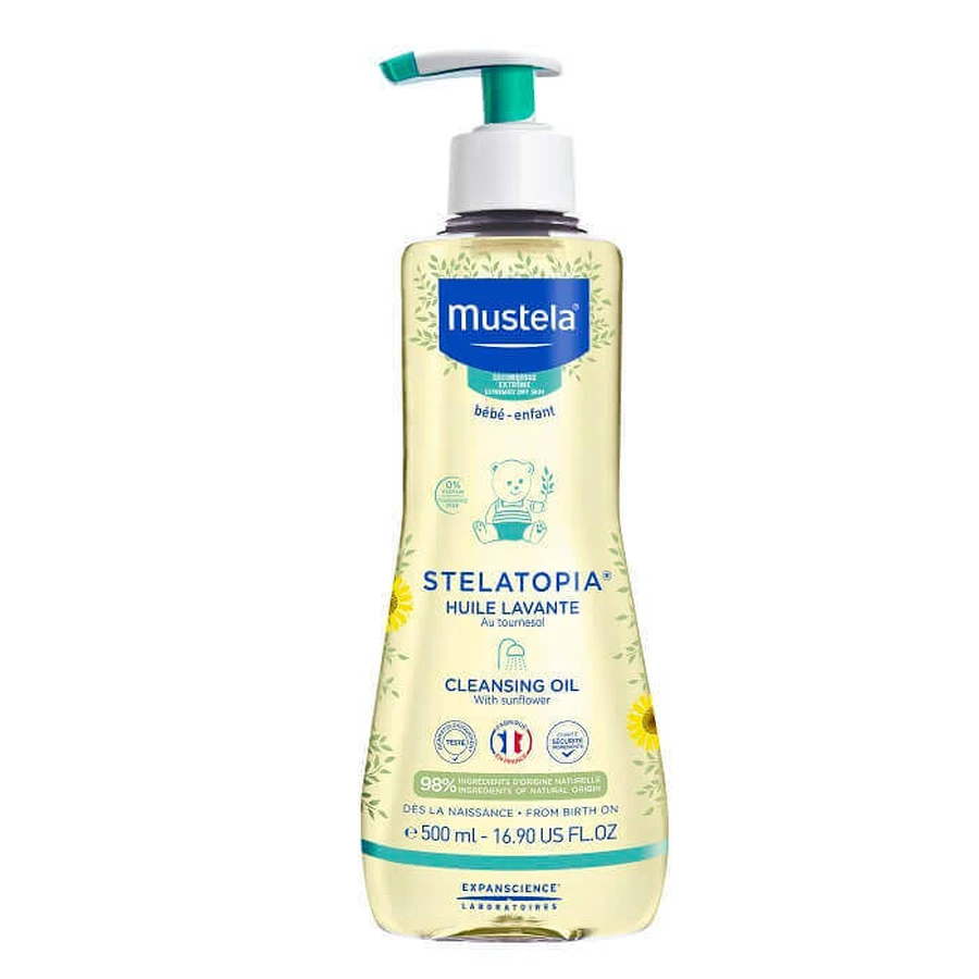 Очищуюча олія для атопічної шкіри Stelatopia, 500 мл, Mustela: ціни та характеристики