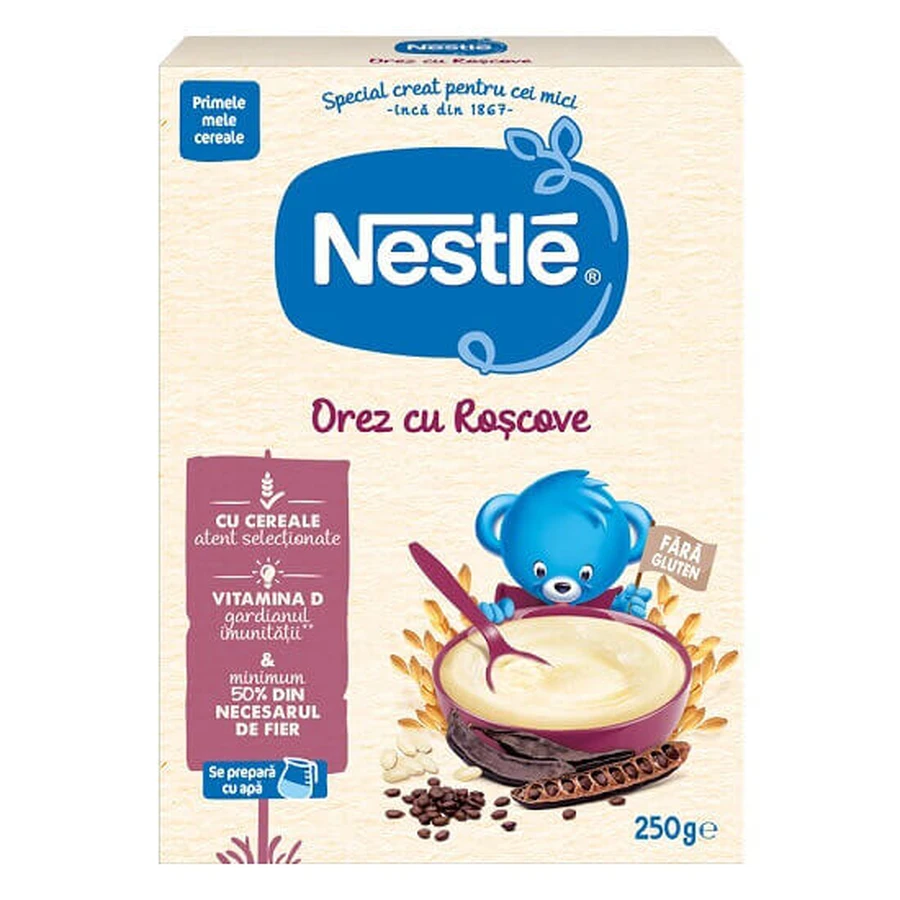 Крупа рисовая с Роскошью, +6 месяцев, 250 г, Nestle (Срок годности 30.11.24!!!): цены и характеристики