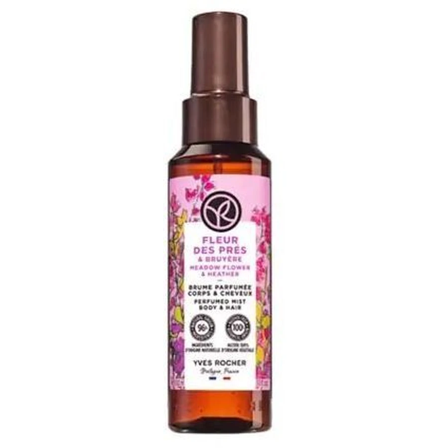 Yves Rocher Парфумований спрей для тіла та волосся Loon Flowers & Heather 100 мл: ціни та характеристики