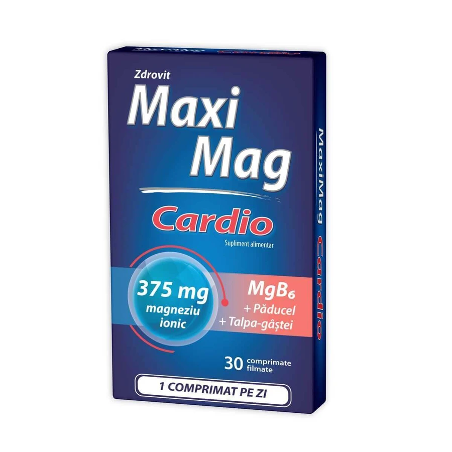 МаксиМаг Кардіо 375 мг Zdrovit MaxiMag Cardio, 30 таблеток: ціни та характеристики