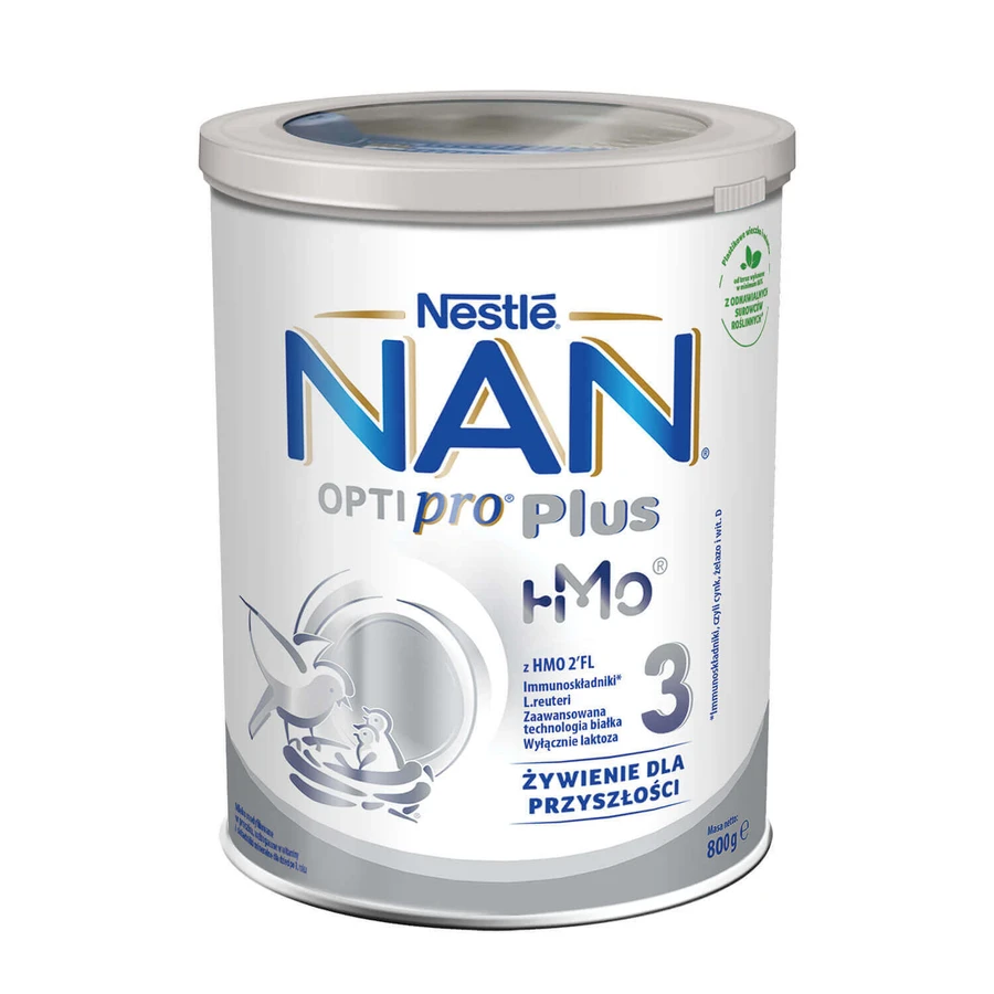 Сухая молочная смесь Nestle NAN Optipro Plus 3 HMO для детей старше 1 года, 800 г: цены и характеристики