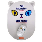 Массажер для лица с антисебумным вулканическим камнем Oil Monster Matte White, 1 штука, Haruen