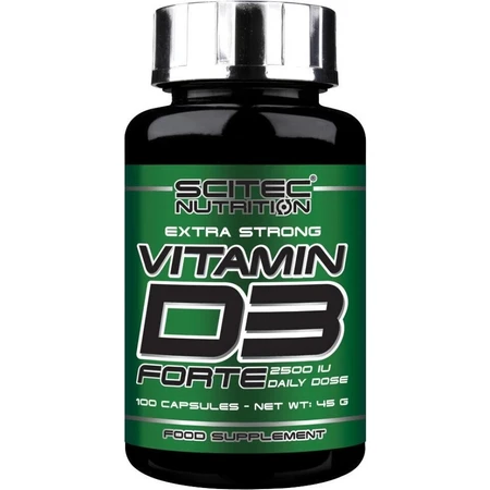 Scitec Nutrition Vitamin D3 Forte 1×100 cps, дієтична добавка: ціни та характеристики