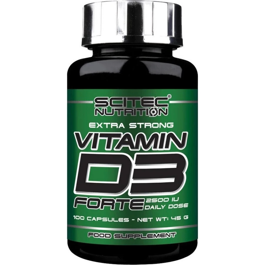 Scitec Nutrition Vitamin D3 Forte 1×100 cps, дієтична добавка: ціни та характеристики