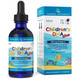Дитяча DHA Xtra 880 мг Berry Punch Ягідний пунш (60 мл) Nordic Naturals