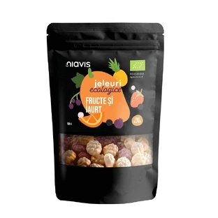 Органическое желе с фруктами и йогуртом, 100 г, Niavis