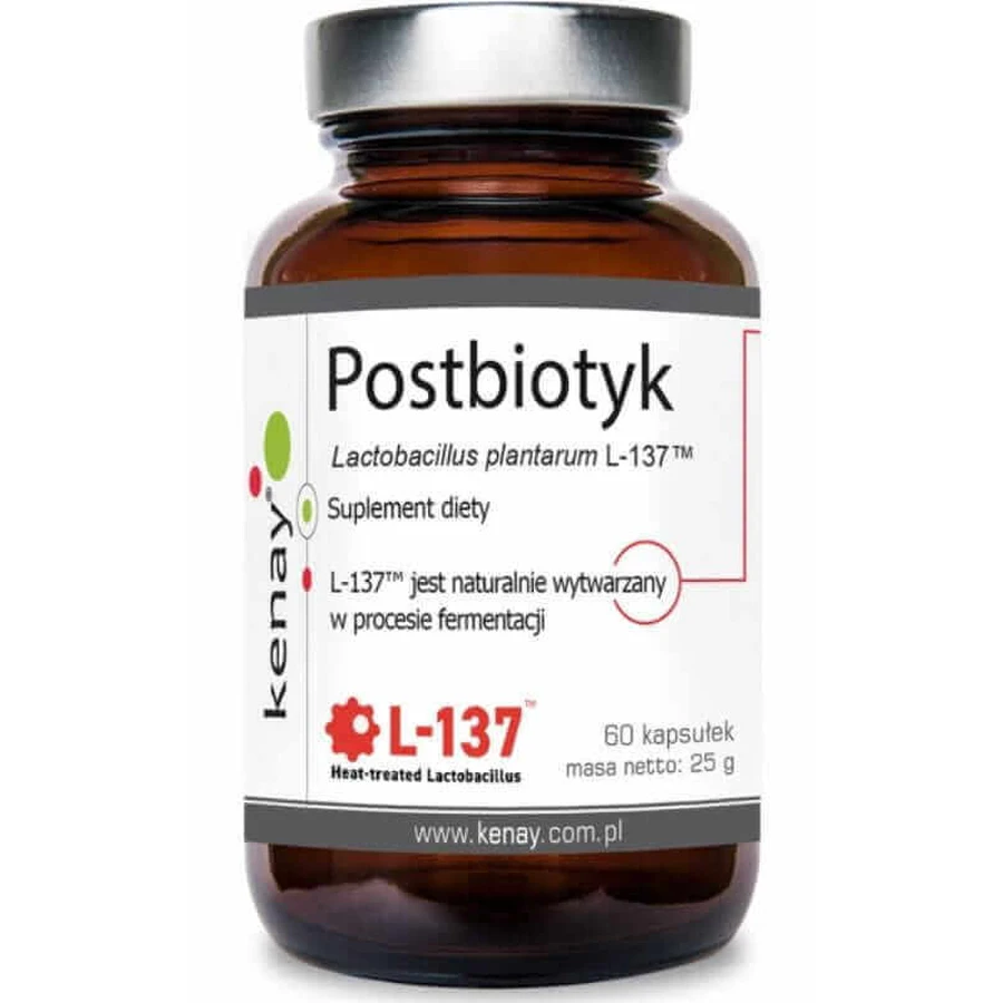 Постбиотик Lactobacillus plantarum L-137, 60 капсул Kenay: цены и характеристики