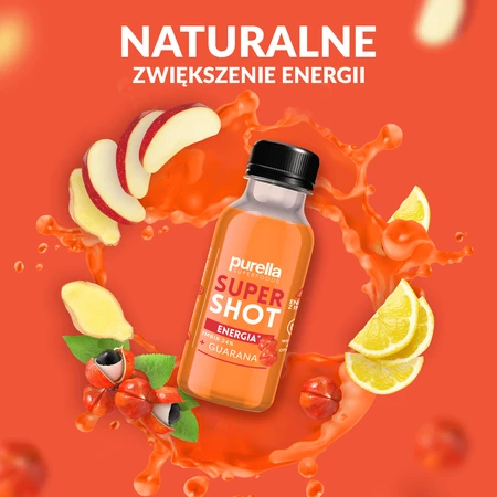 Purella Superfoods SuperShot Energy, напій негазований, імбир + гуарана, 100 мл: ціни та характеристики