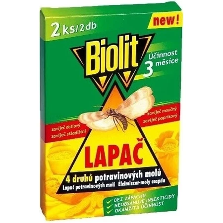 Пастка для харчової молі Biolit 1×3 шт, пастка для молі: ціни та характеристики