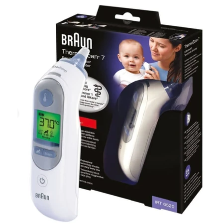 Вушний термометр Braun IRT6520 Thermoscan 7 + іграшковий термометр, 1 штука: ціни та характеристики