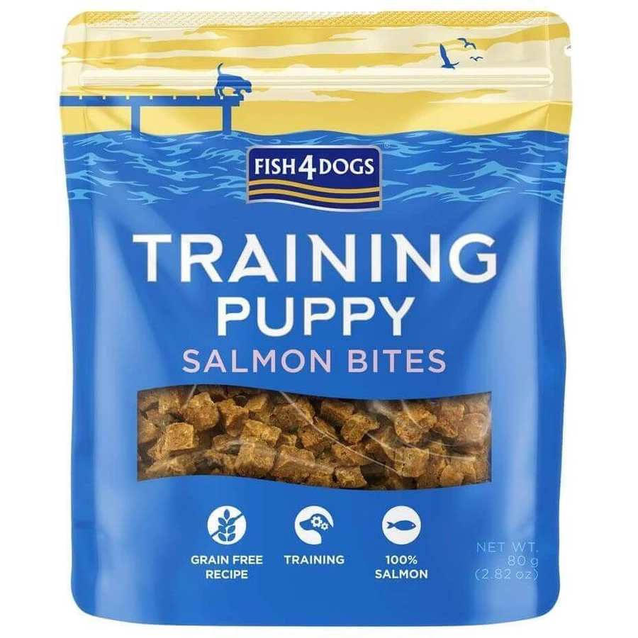 Ласощі Fish4Dogs Training Treats з лососем для дресирування цуценят, 80 г: ціни та характеристики